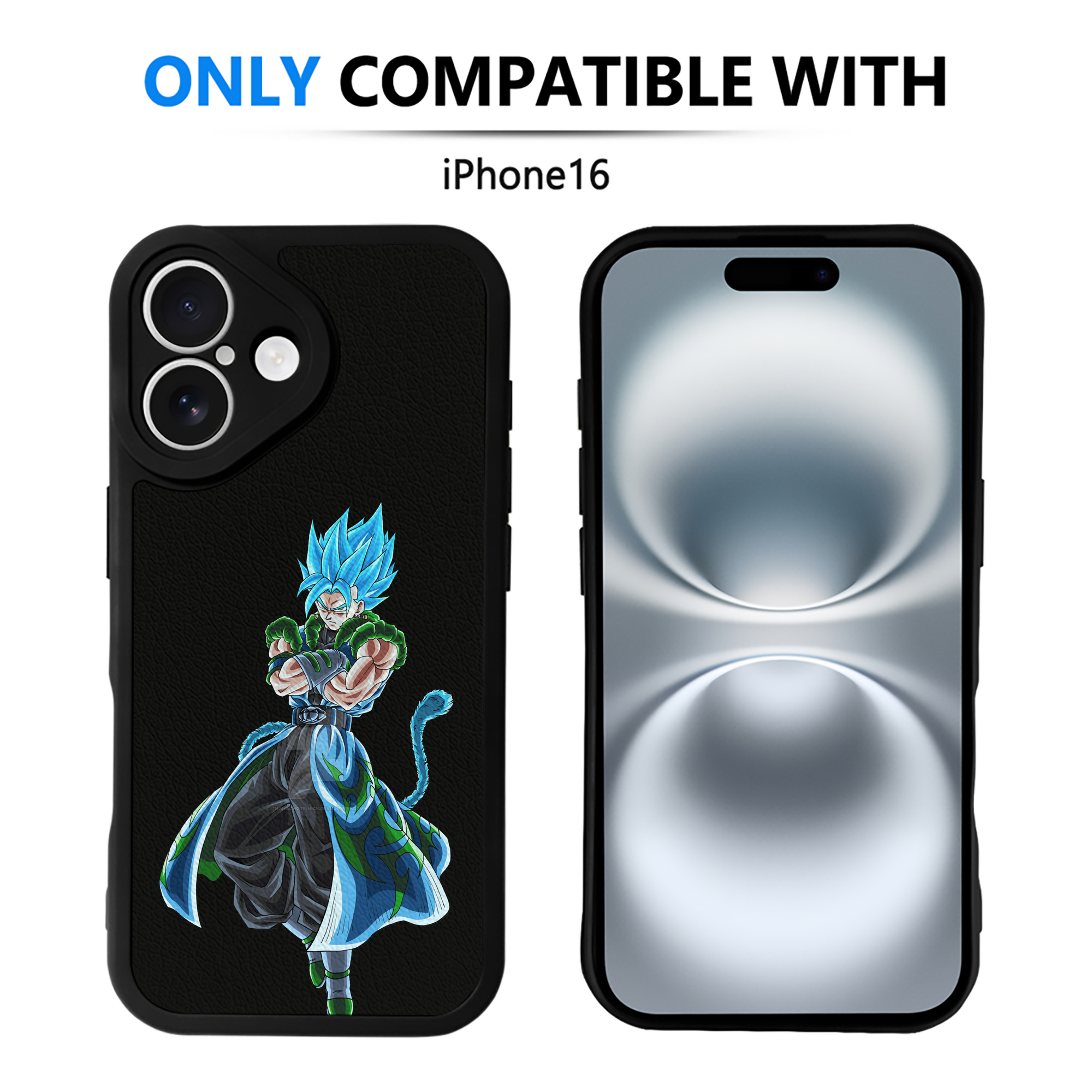 （画像用） ドラゴンボール ベジット DRAGON BALL Vegetto 【iPhone 16シリーズ対応】シリコンスマホケース（レザー調） 材質：シリコン